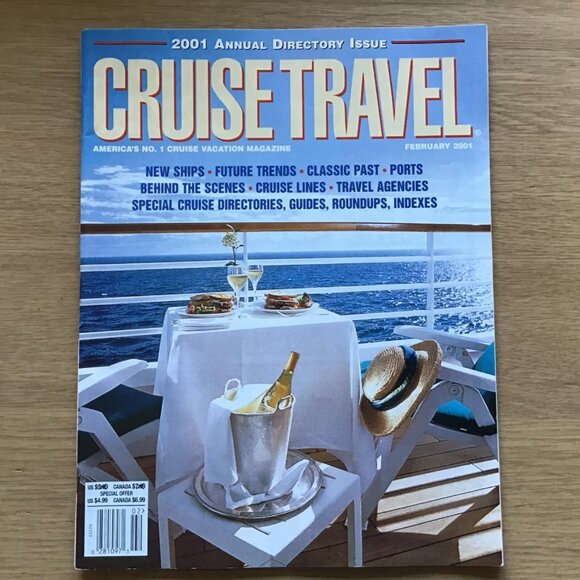 Cruise Travel Magazine Lot of 5 Feb 1992 Oct 1997 Apr 2000 Feb & Apr 2001 - Picture 8 of 12